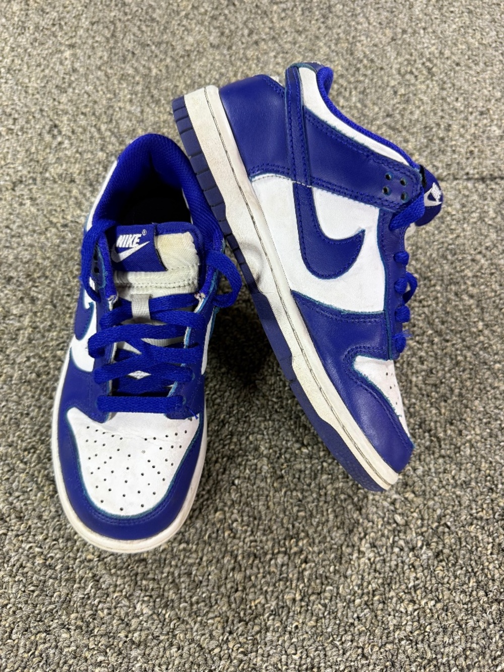 Nike Dunk Low GS "Summit White / Hyper Royal / Concord" Size 3.5Y